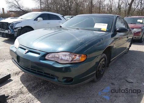 2001 Chevrolet Monte Carlo Ls z USA, uszkodzony, nr VIN 2G1WW12E219244353